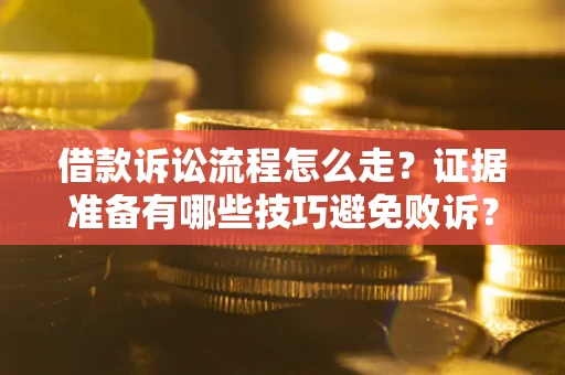 武汉借款诉讼流程怎么走？证据准备有哪些技巧避免败诉？