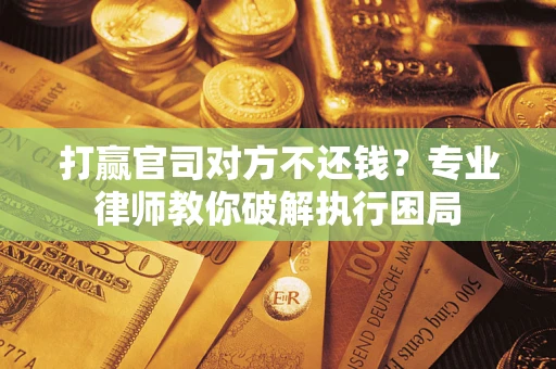 武汉打赢官司对方不还钱？专业律师教你破解执行困局