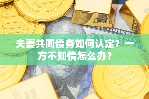 武汉夫妻共同债务如何认定？一方不知情怎么办？