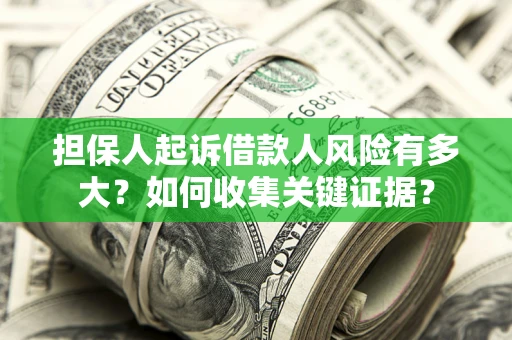 武汉担保人起诉借款人风险有多大？如何收集关键证据？