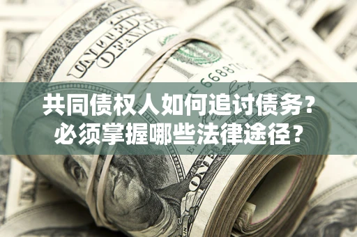武汉共同债权人如何追讨债务？必须掌握哪些法律途径？