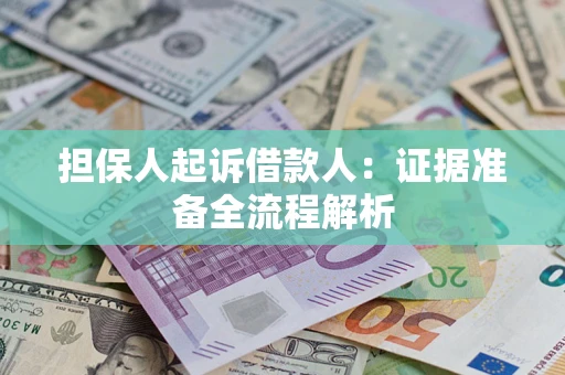 武汉担保人起诉借款人：证据准备全流程解析