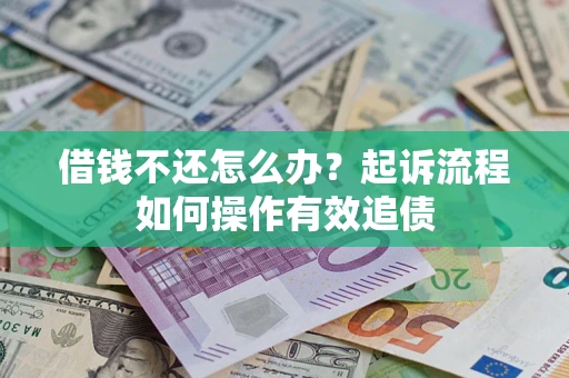 武汉借钱不还怎么办？起诉流程如何操作有效追债