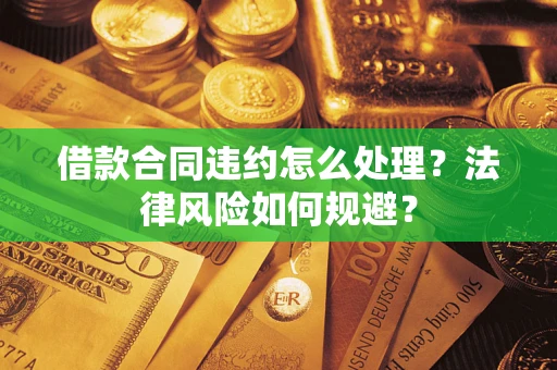 武汉借款合同违约怎么处理？法律风险如何规避？