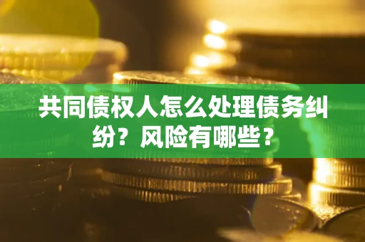 武汉共同债权人怎么处理债务纠纷？风险有哪些？