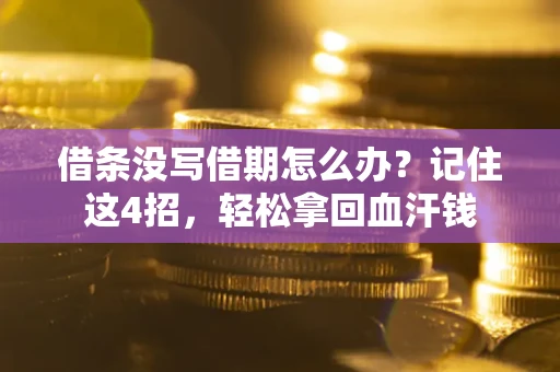 武汉借条没写借期怎么办？记住这4招，轻松拿回血汗钱